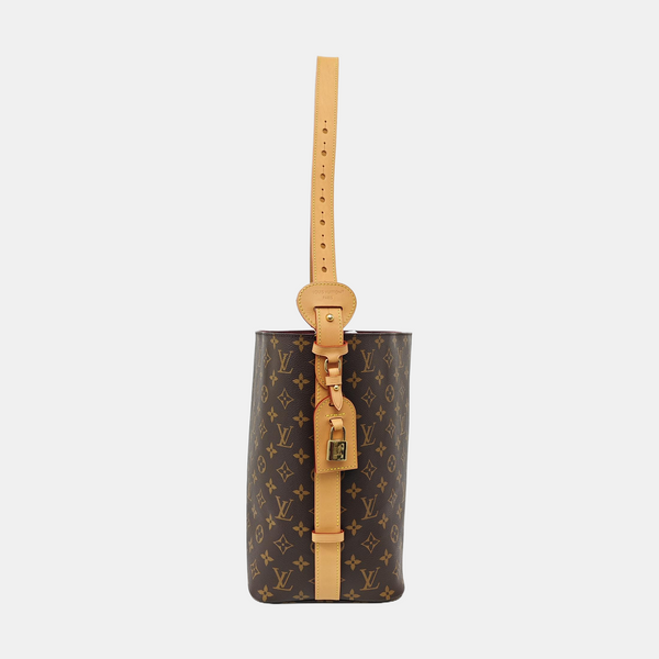ALL IN GM Monogram Coated Canvas Brown