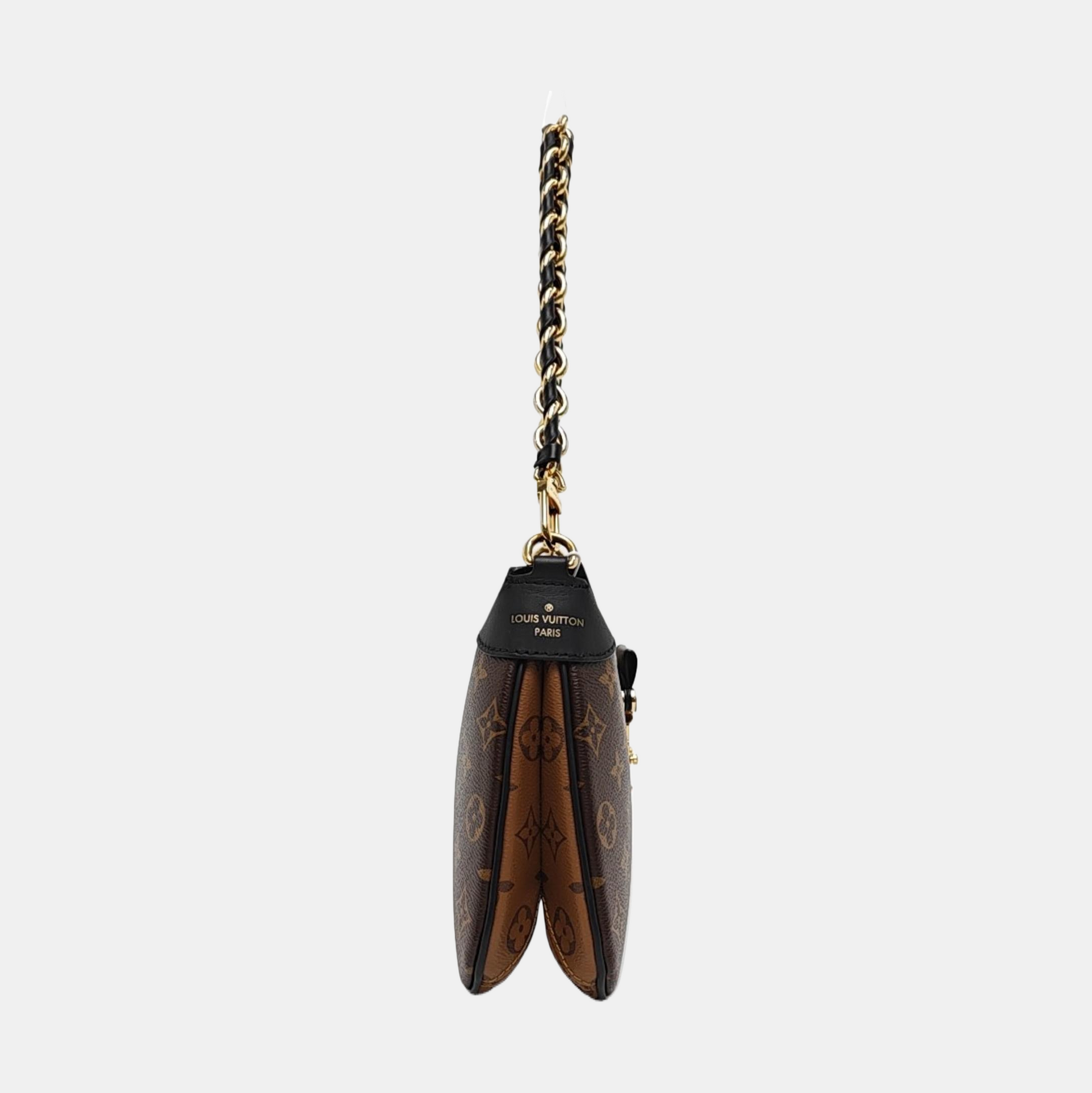 TWINNY Monogram Coated Canvas Brown