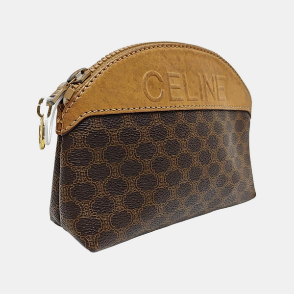Coated Canvas Wallet Brown