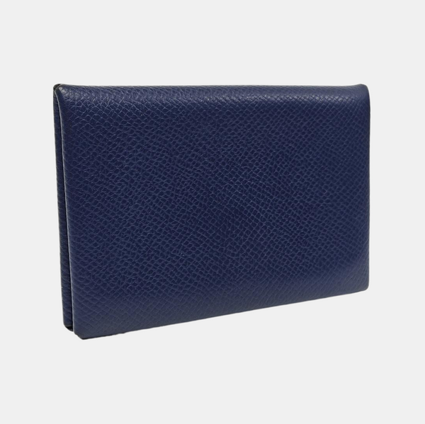 Calvi Epsom Blue Card Holder