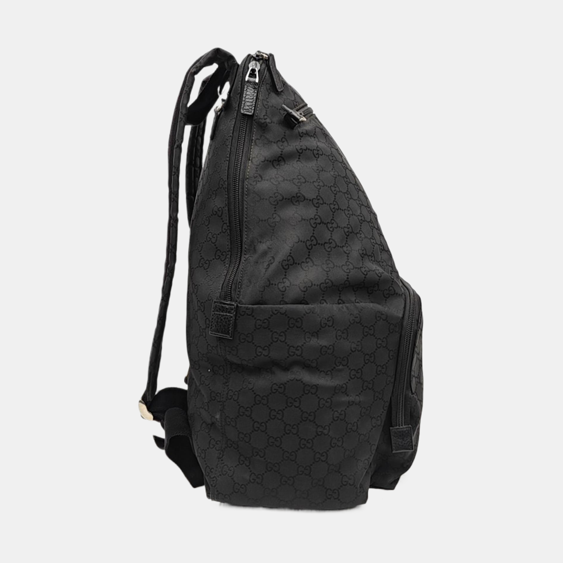 Monogram Canvas Backpack Black