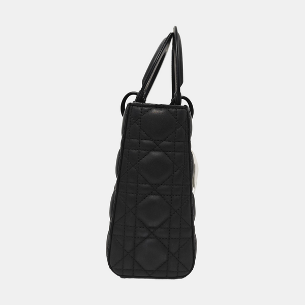Lady Dior Small Cannage Calfskin Black