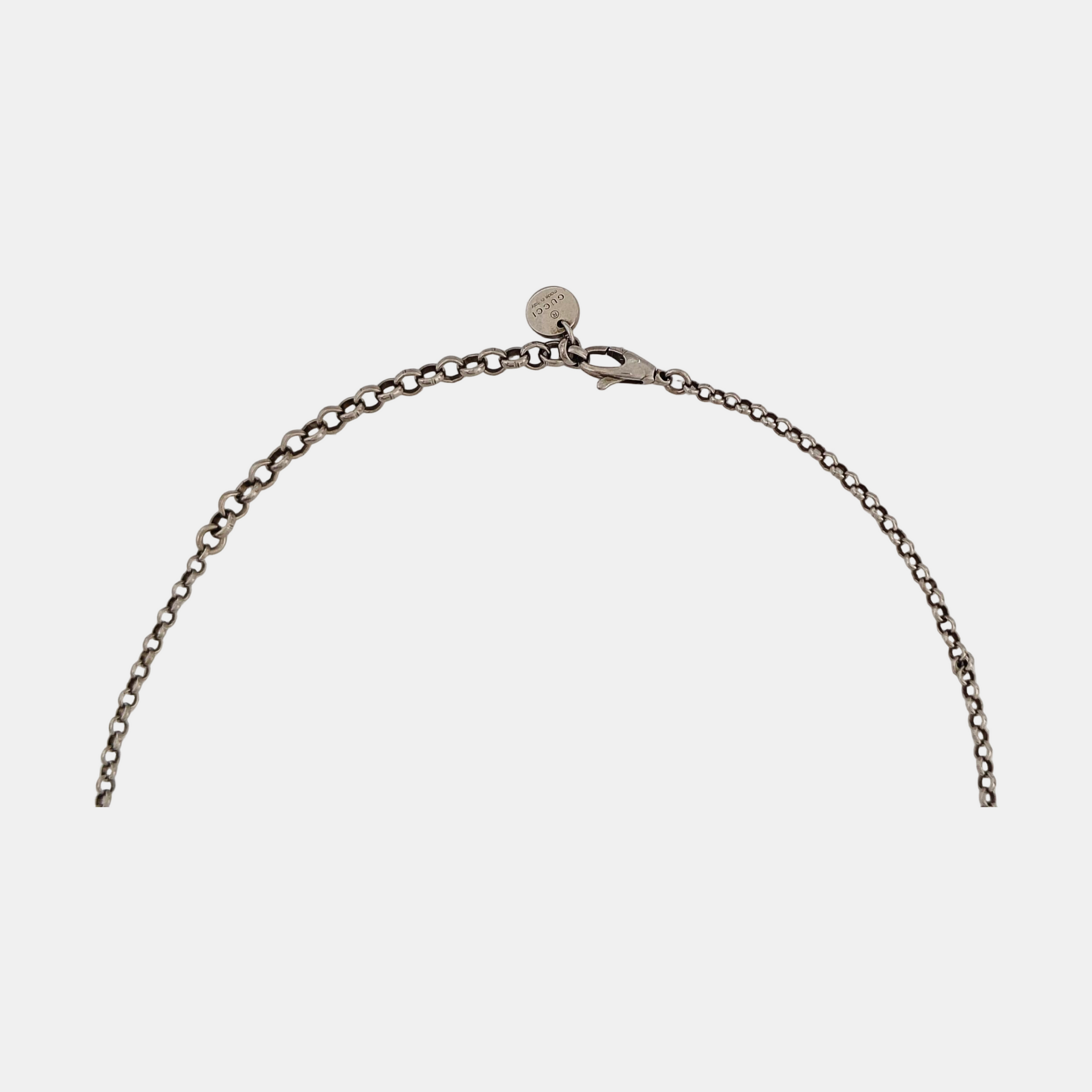 Interlocking G 925 Sterling Silver Necklace