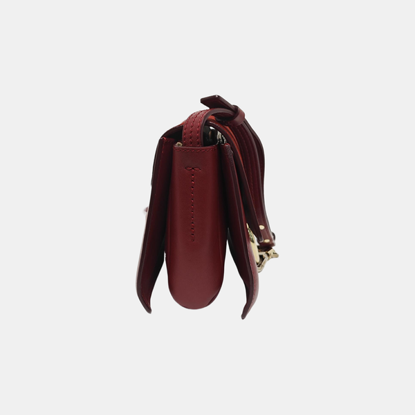 Faye Small Calfskin Red
