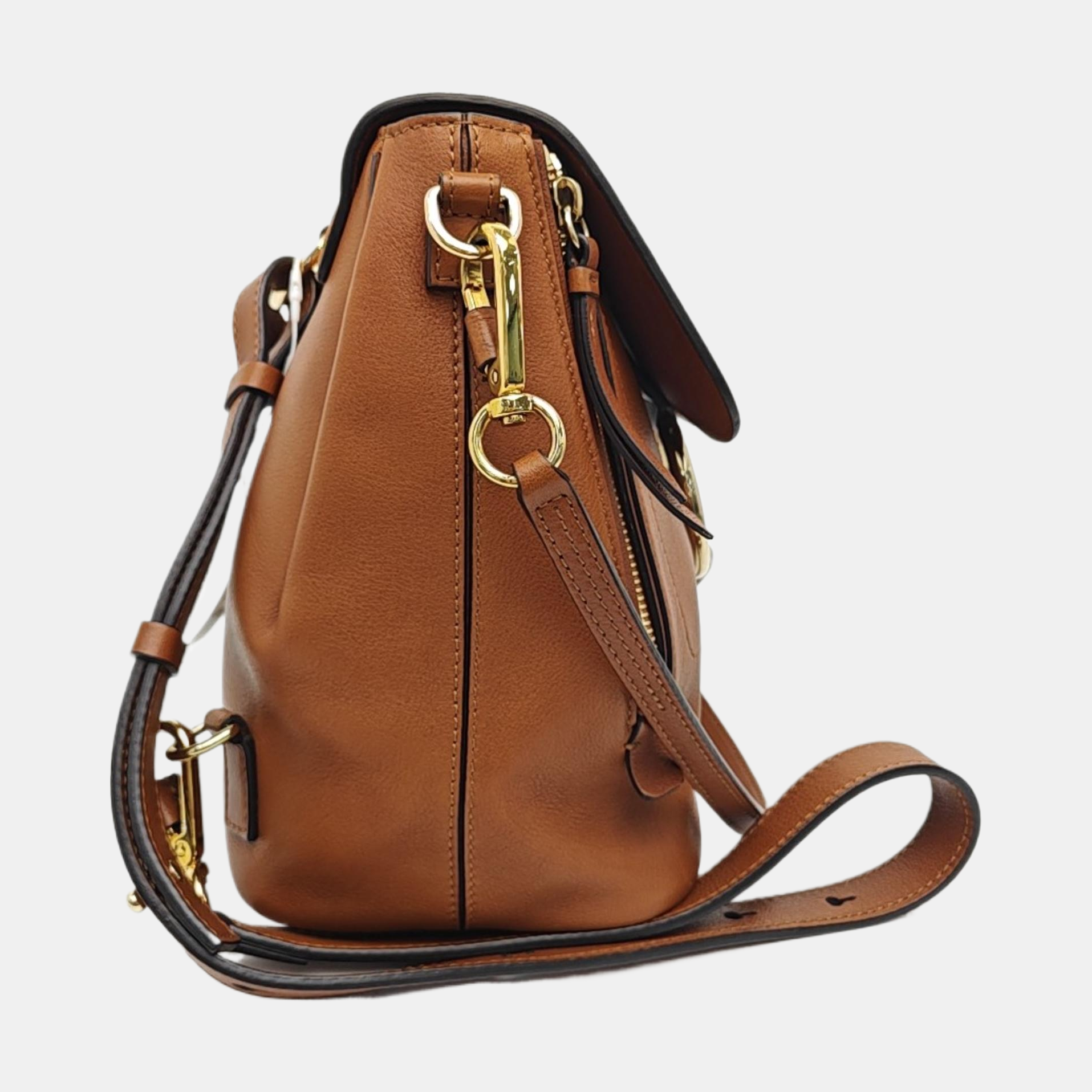 Faye Small Calfskin Brown