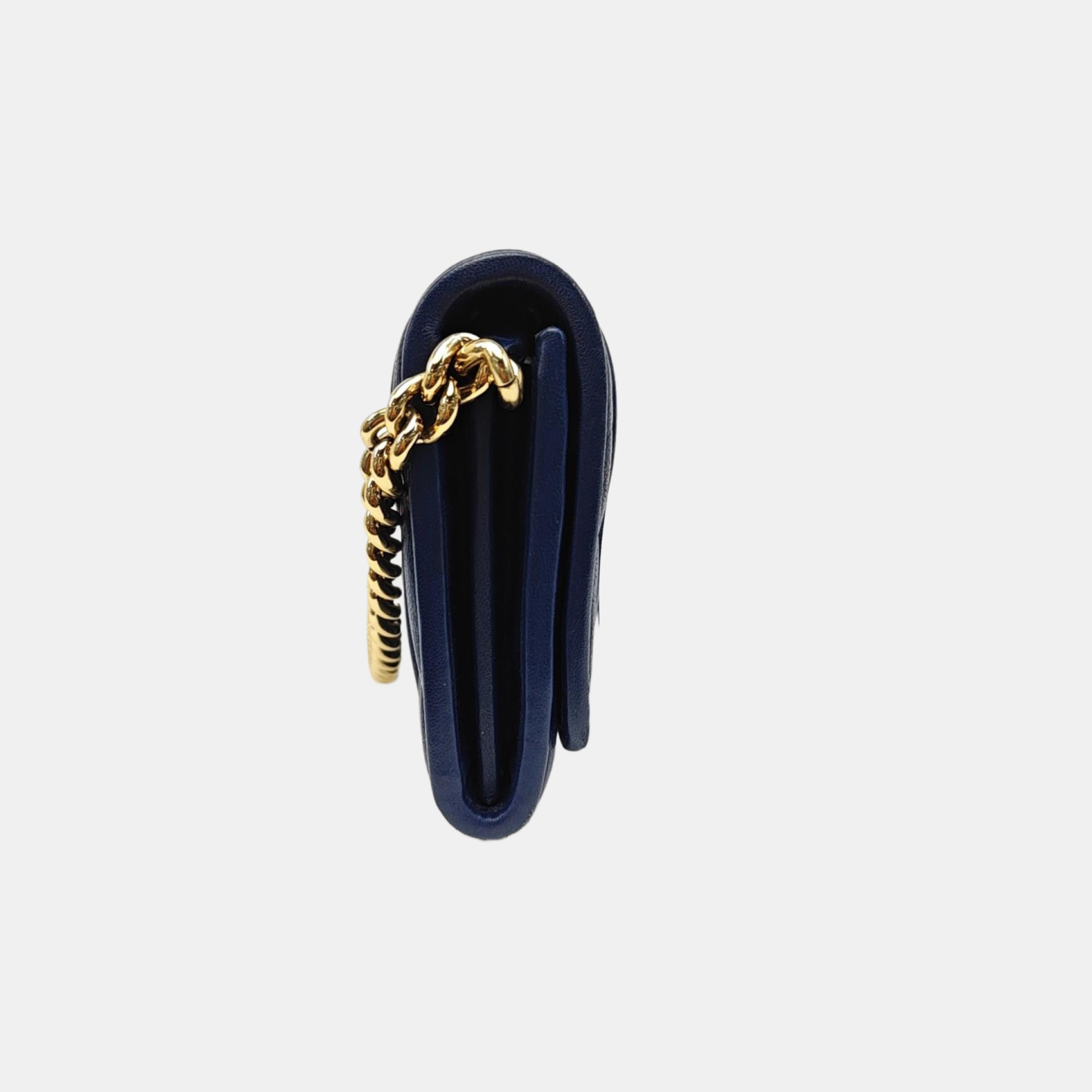 Quilted Lambskin Shoulder Bag Blue
