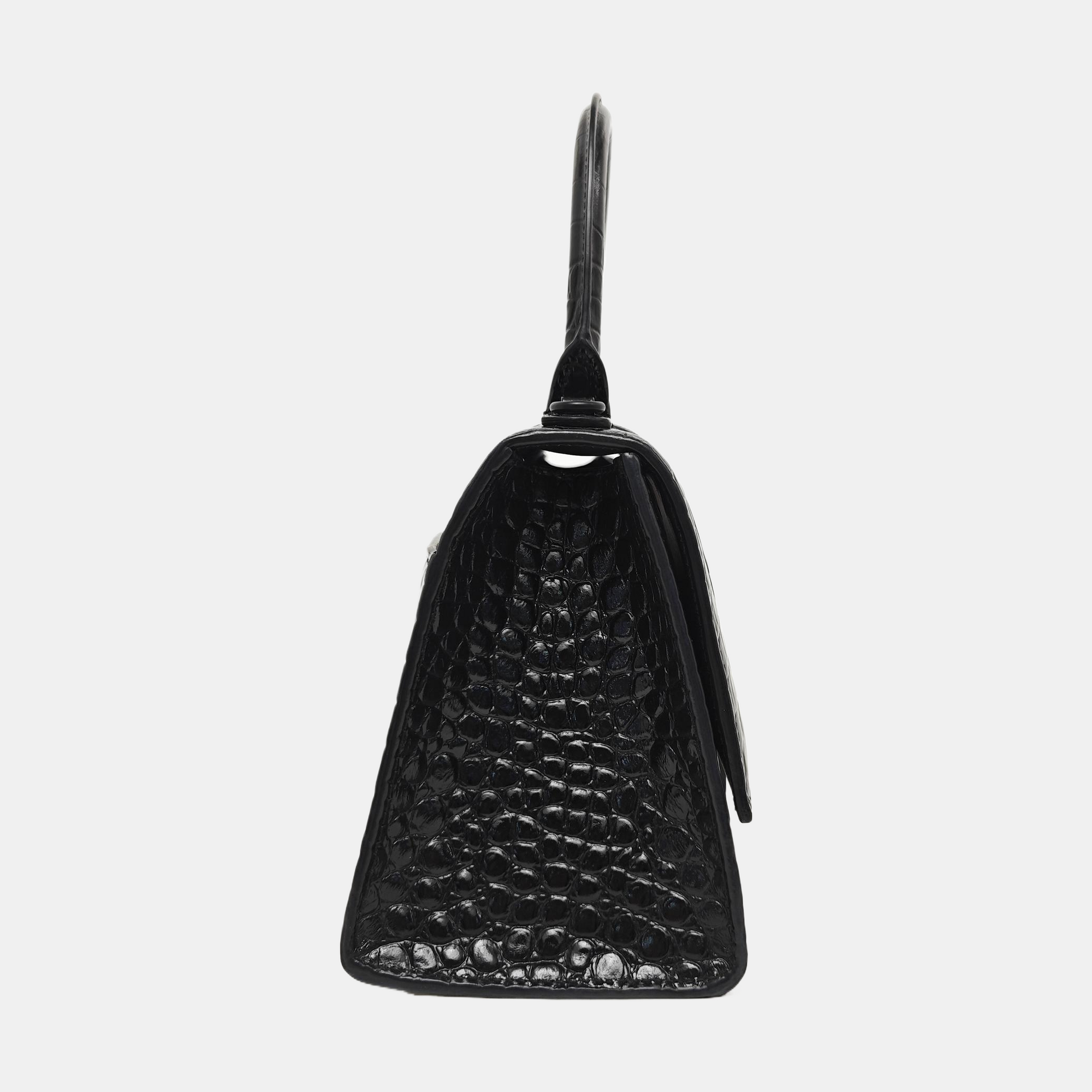 Hourglass S Calfskin Black
