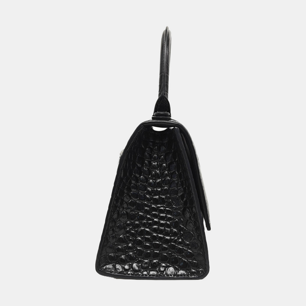 Hourglass S Calfskin Black