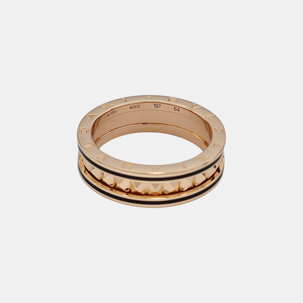 B.ZERO1 18k Rose Gold Ring EU 64