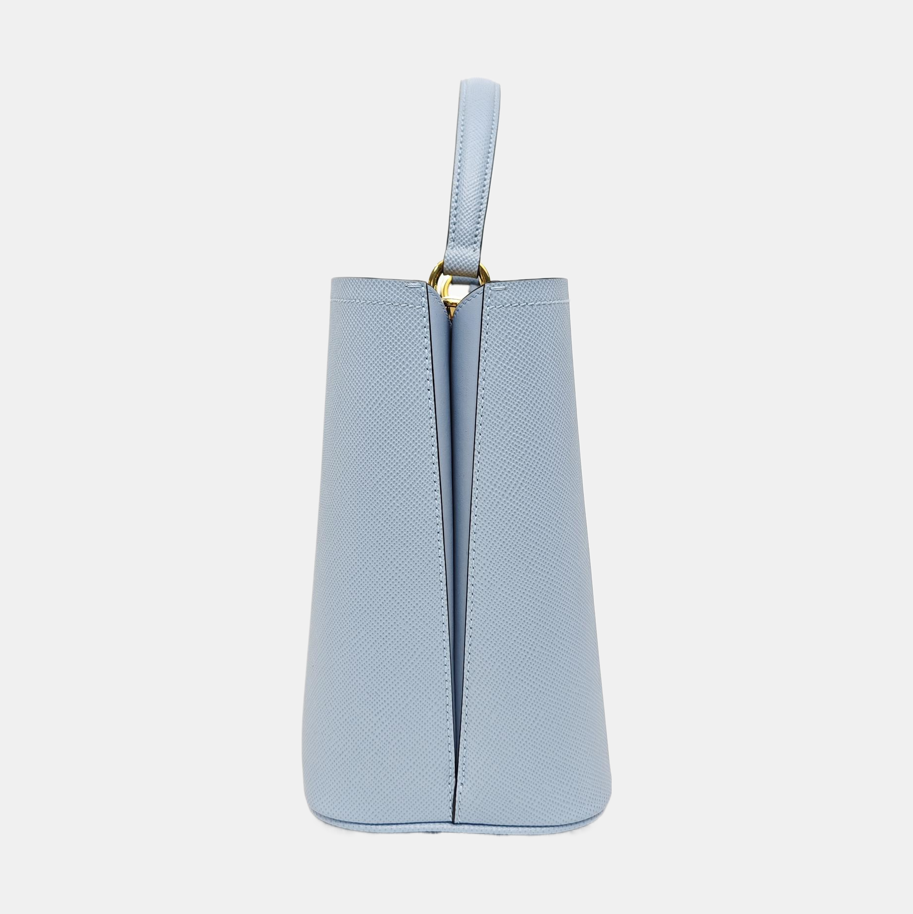 Panier Medium Saffiano Calfskin Blue