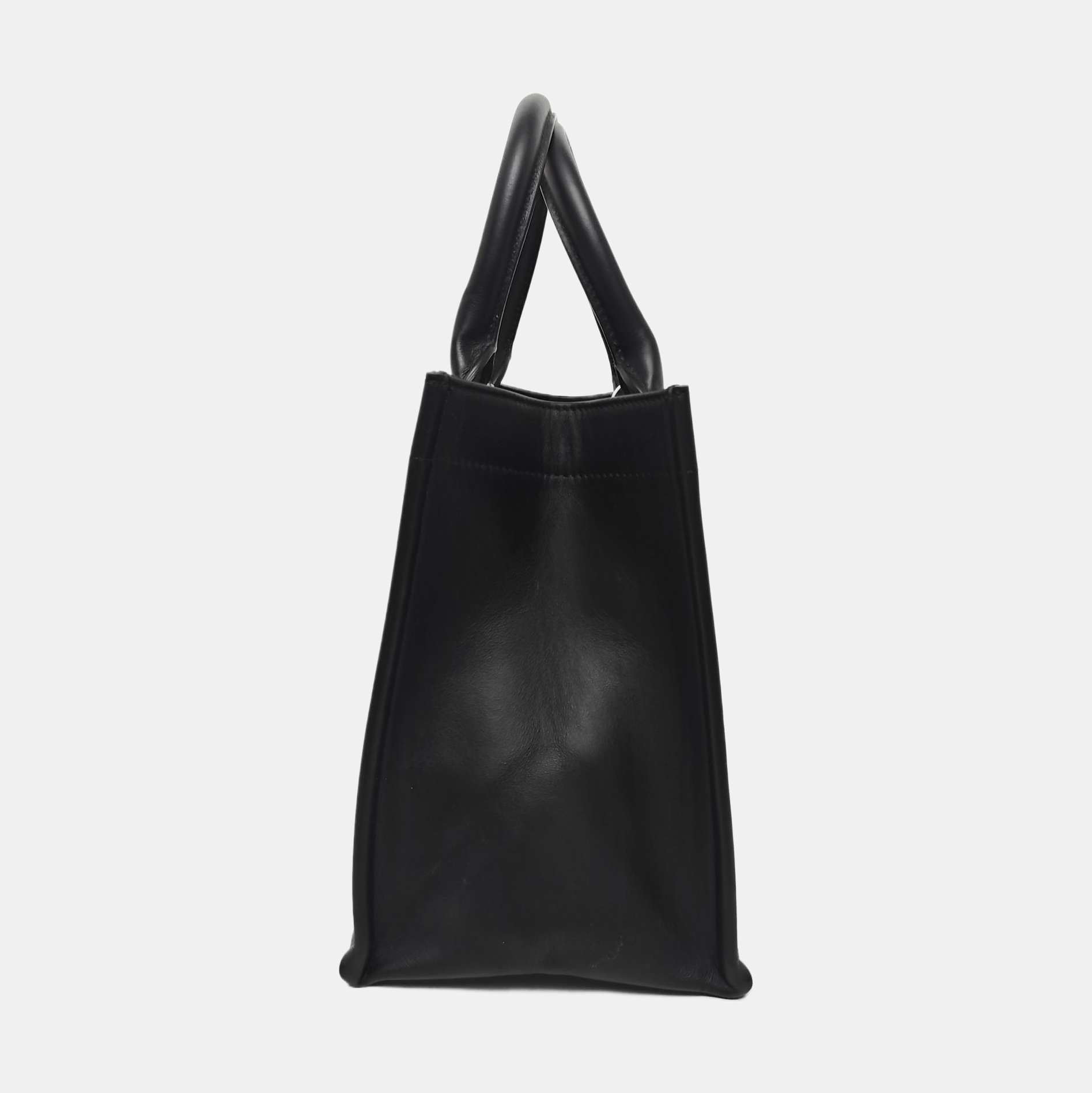 Book Tote Small Cannage Lambskin Black
