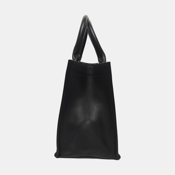 Book Tote Small Cannage Lambskin Black