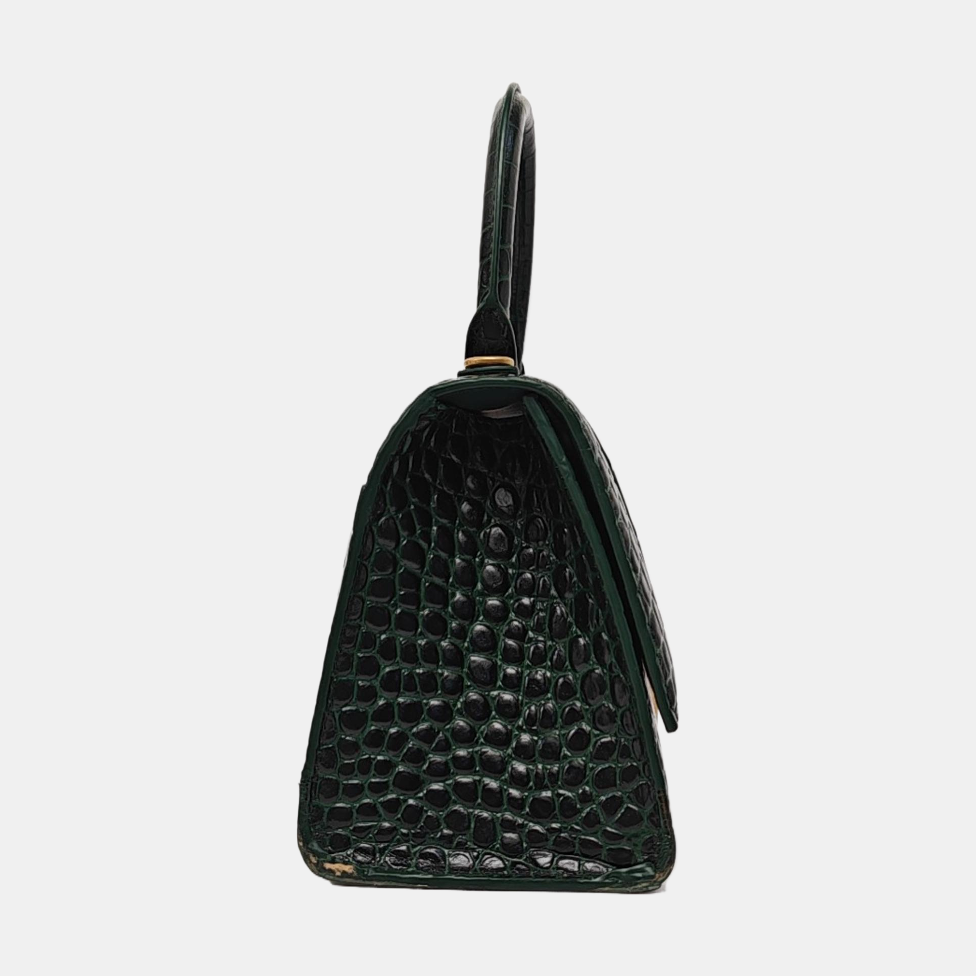 Hourglass S Calfskin Green