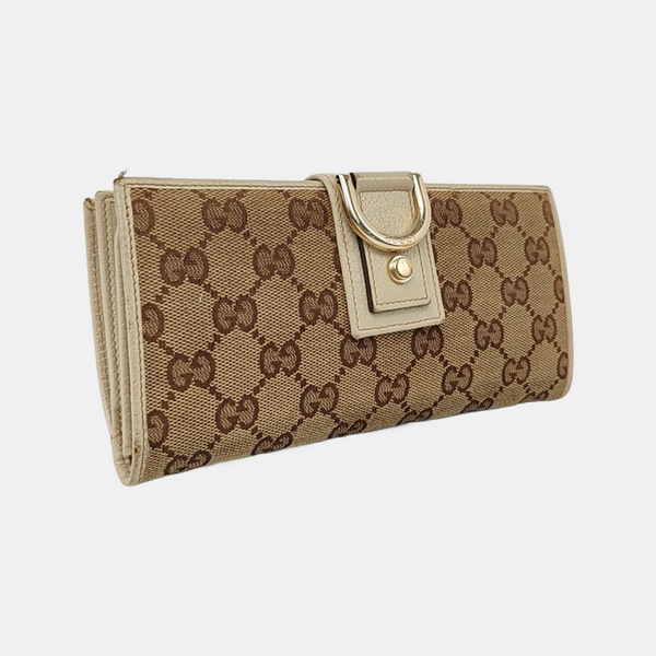 Monogram Canvas Wallet Beige