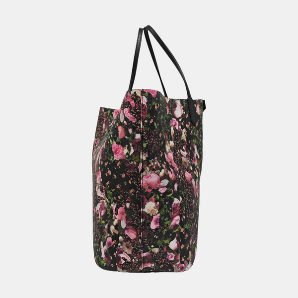 Coated Canvas Tote Bag Black