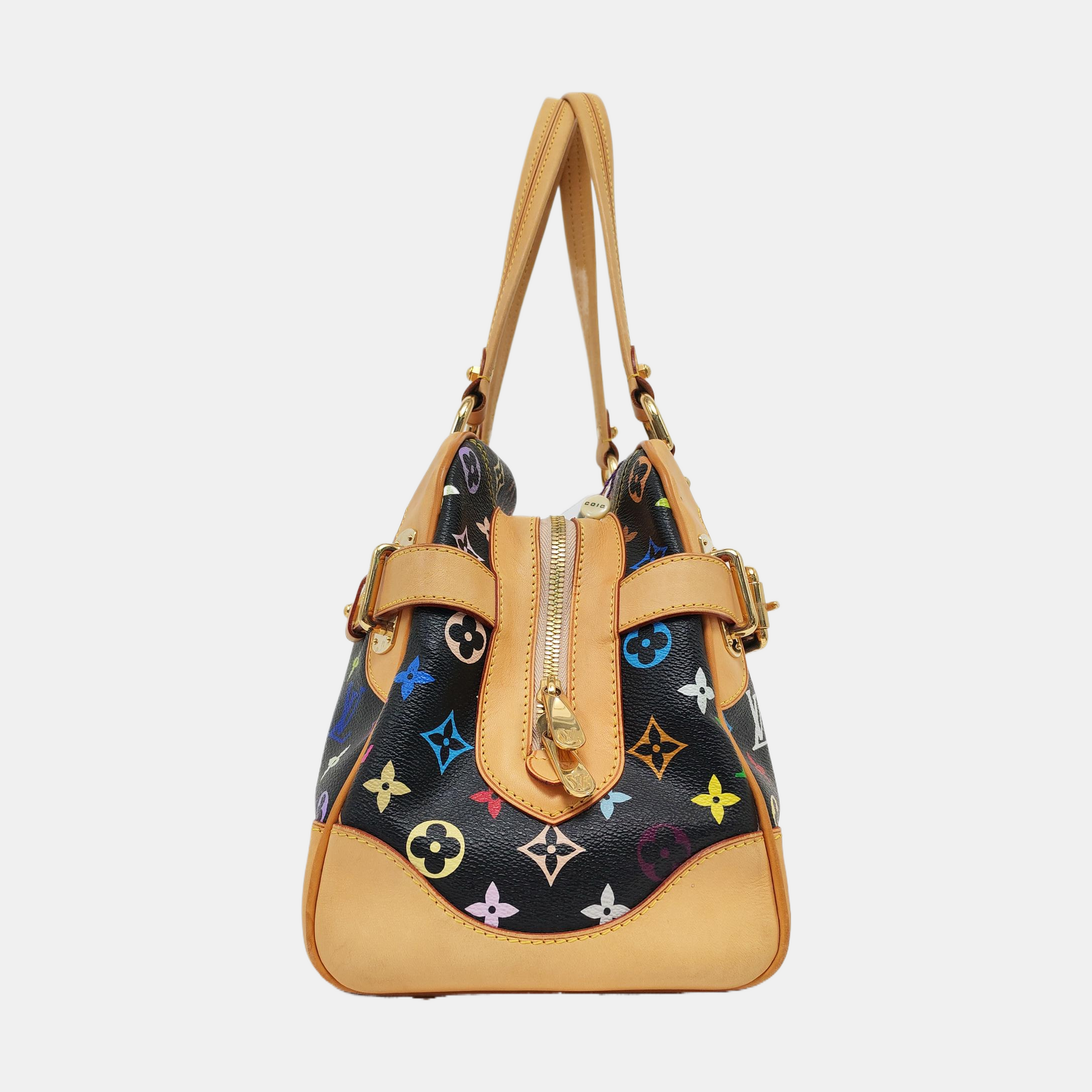 CLAUDIA Monogram Coated Canvas Black