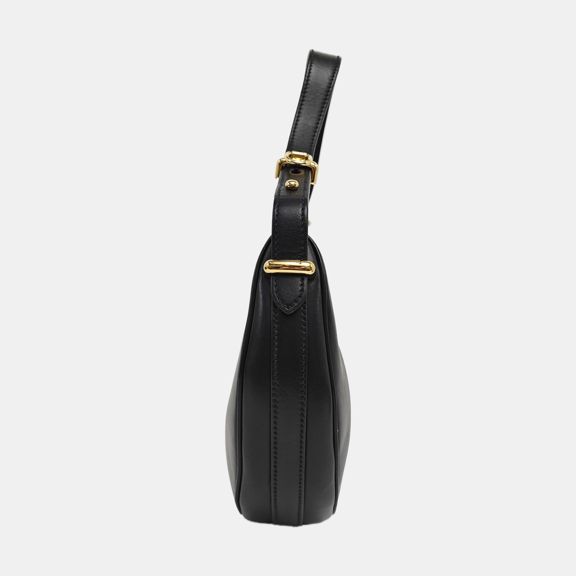 Calfskin Shoulder Bag Black