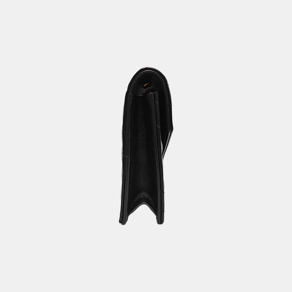 MONOGRAM Chevron Calfskin Black