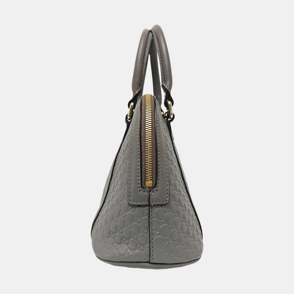 Microguccissima Monogram Calfskin Gray