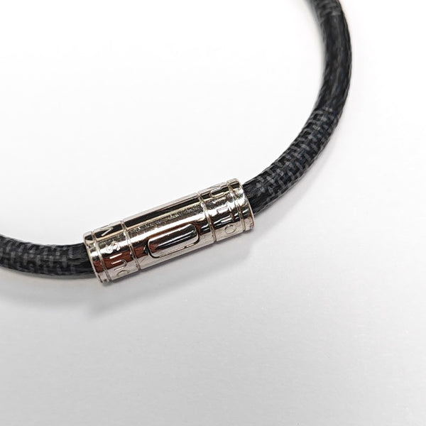Coated Canvas Black Bangle