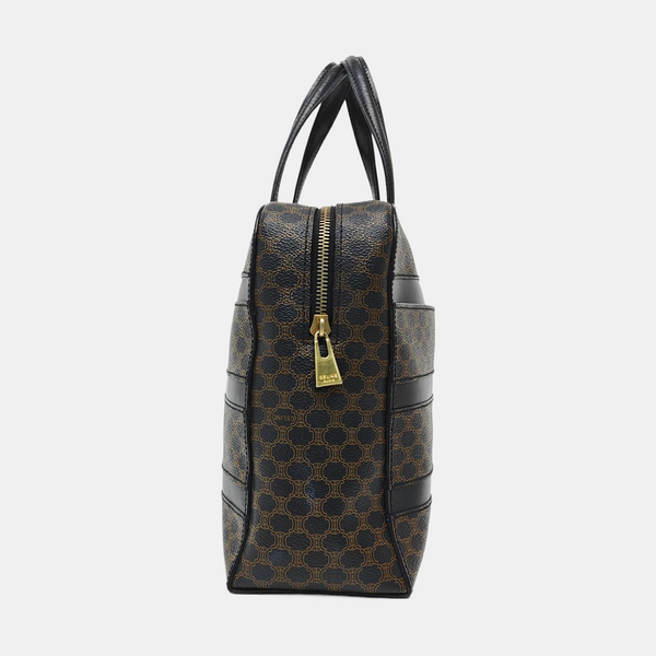 Coated Canvas Tote Bag Black