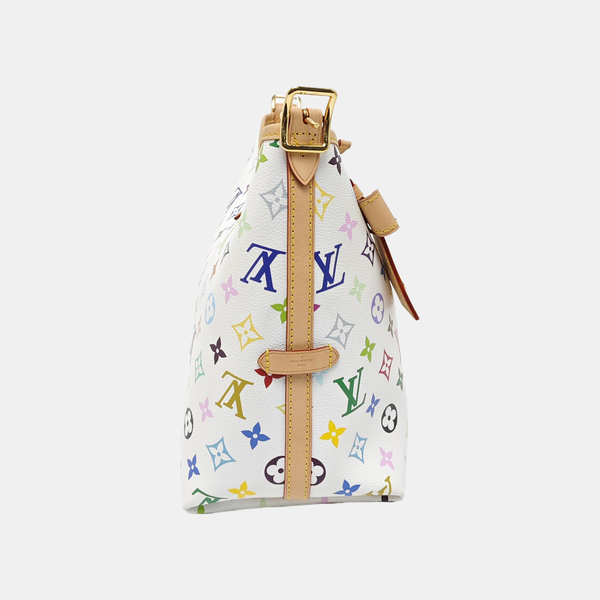 LV × TM CARRYALL PM Monogram Coated Canvas White
