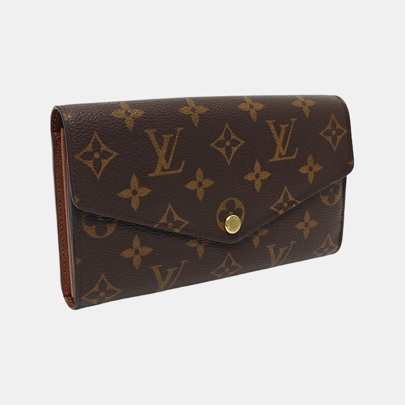 JEANNE Monogram Coated Canvas Brown Wallet