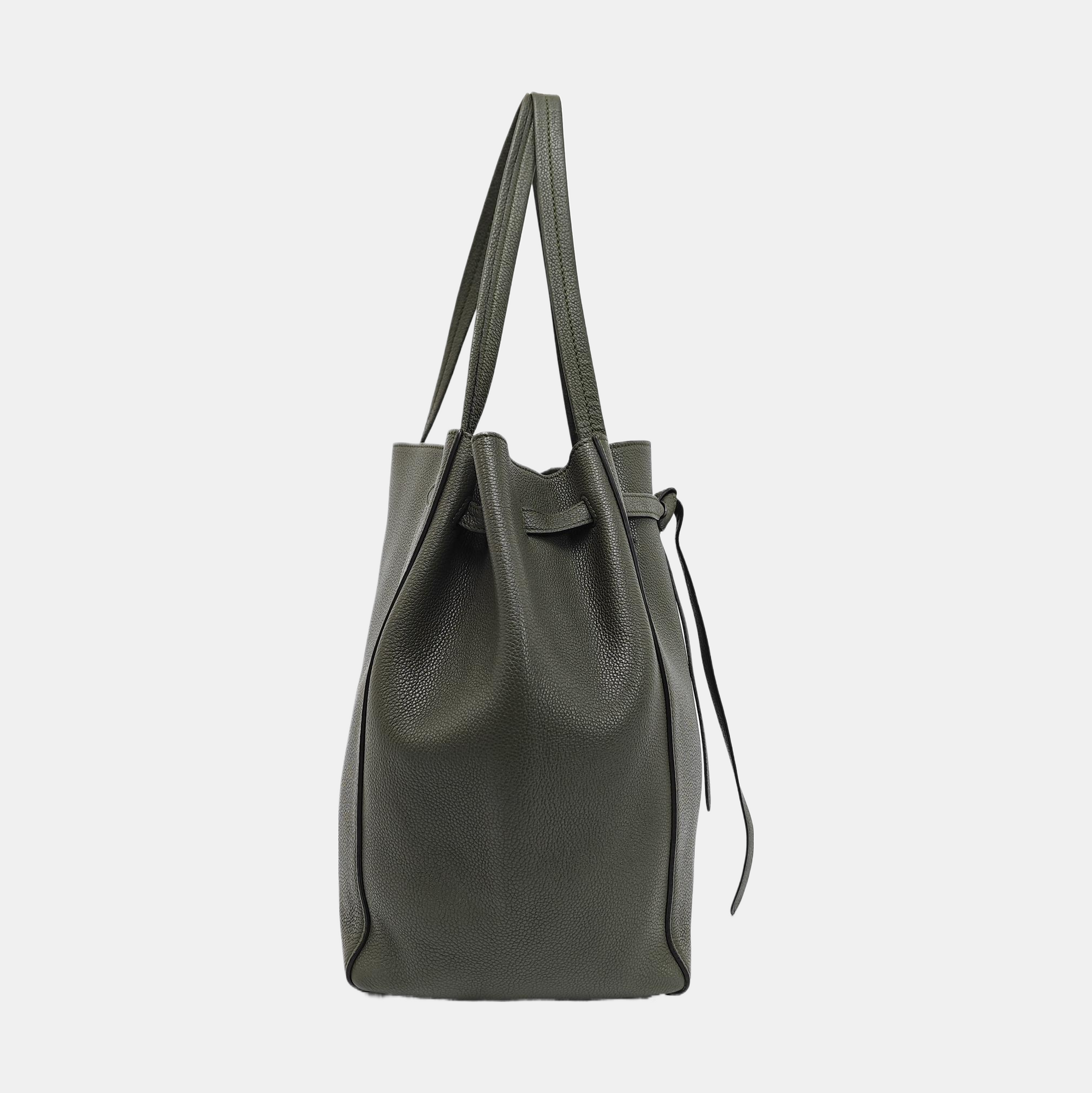 CABAS PHANTOM Small Calfskin Green