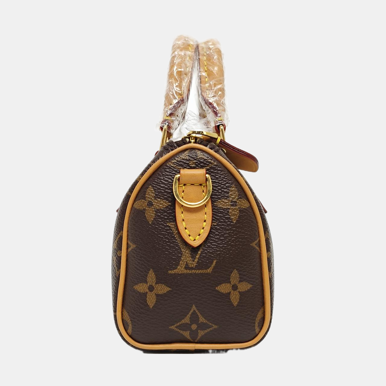 SPEEDY Nano Monogram Coated Canvas Brown