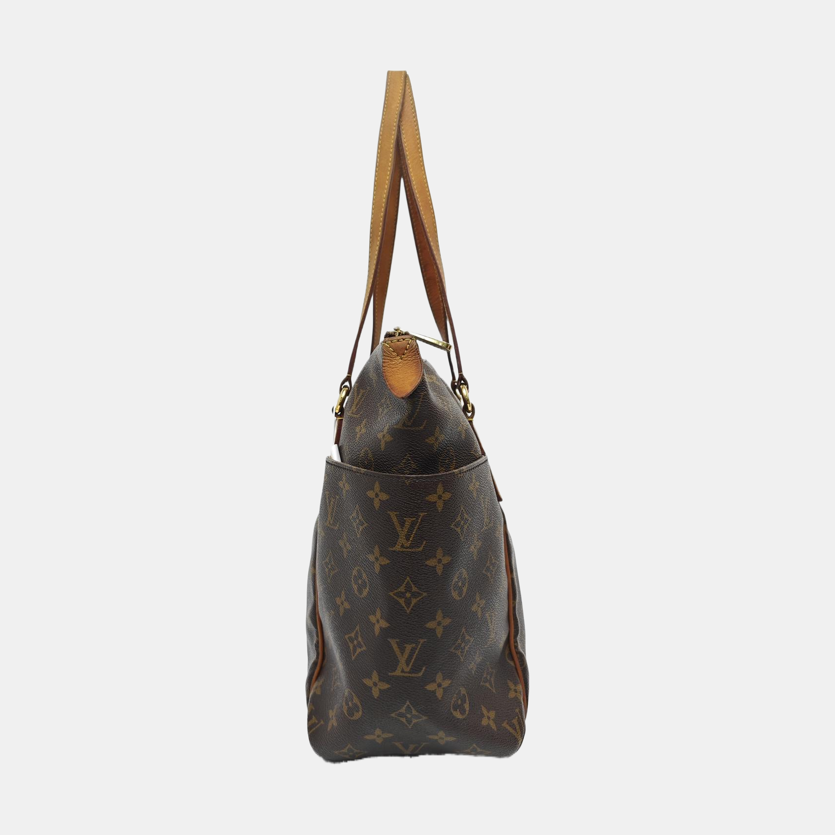 TOTALLY Monogram Coated Canvas Brown