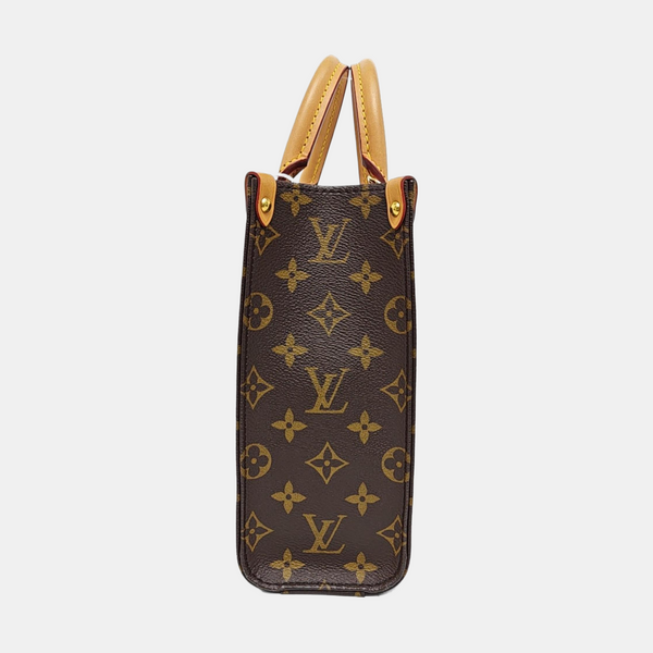 SAC PLAT BB Monogram Coated Canvas Brown
