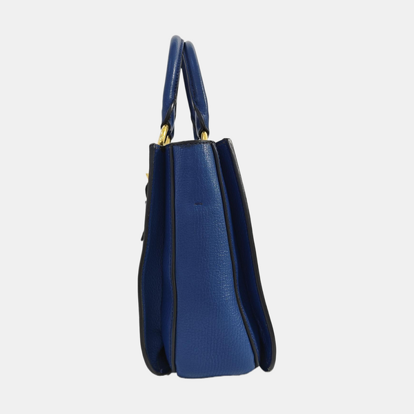 Calfskin Tote Bag Blue