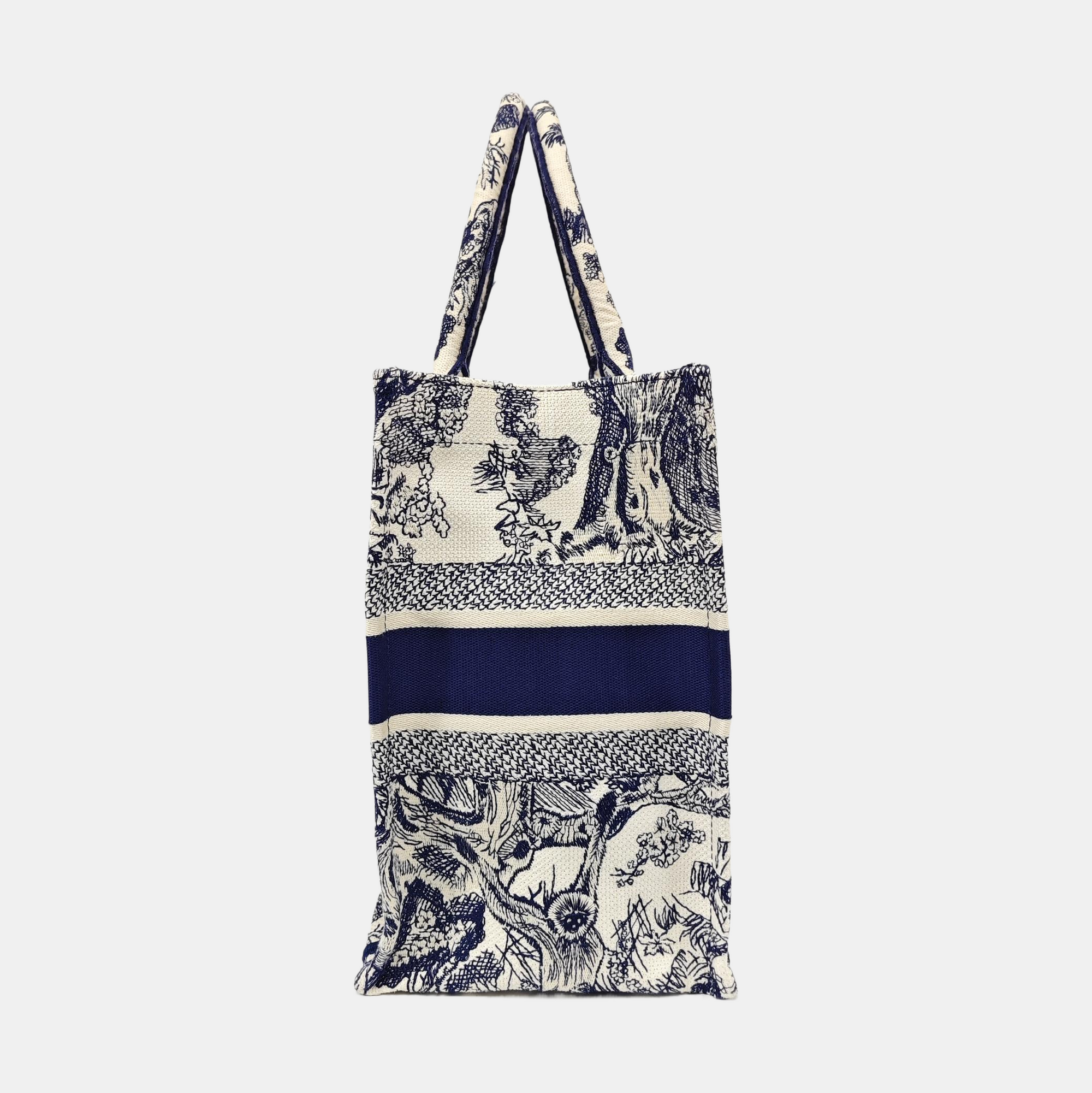 Book Tote Medium Canvas Blue