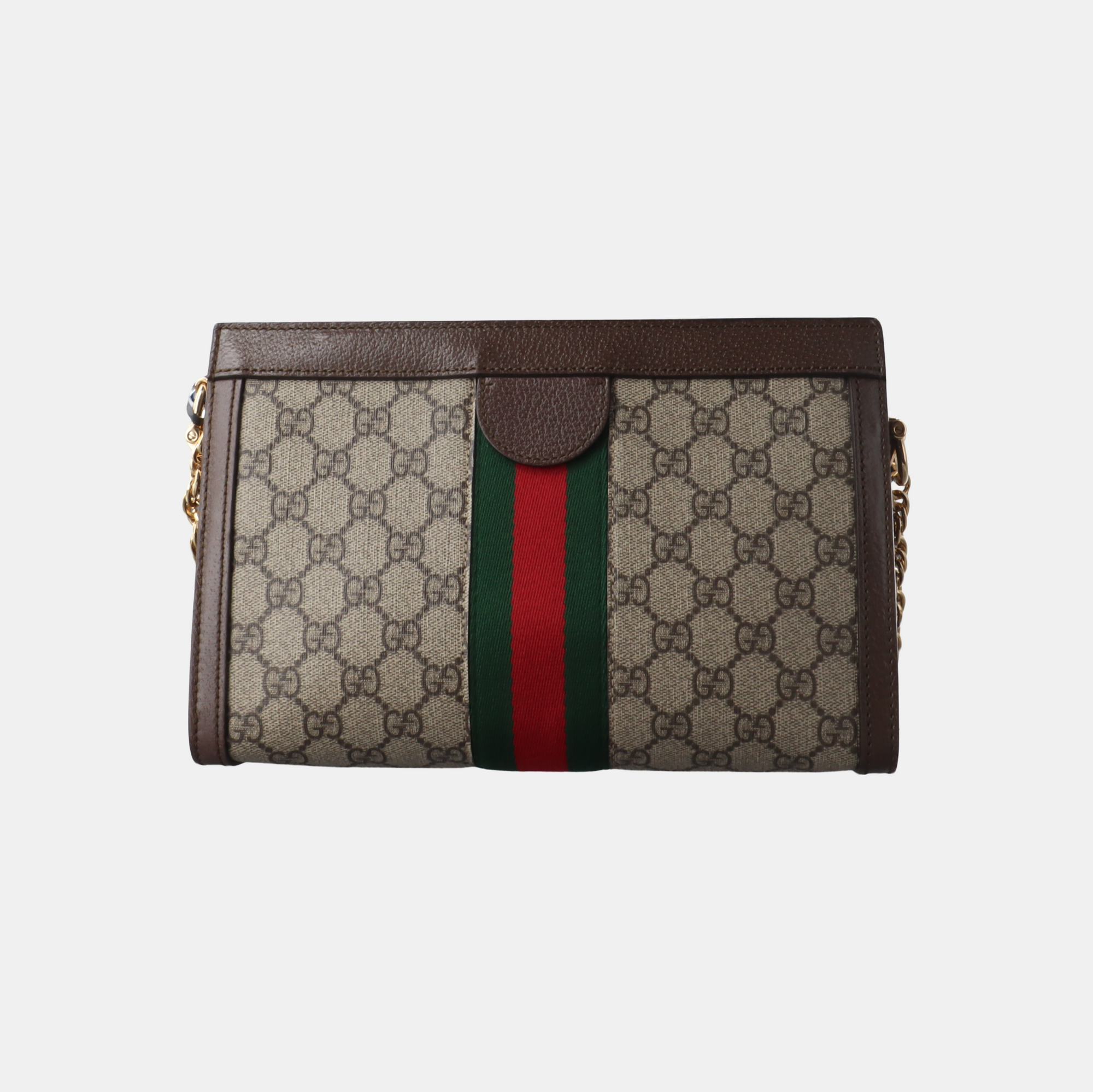 Ophidia Small Monogram Coated Canvas Beige