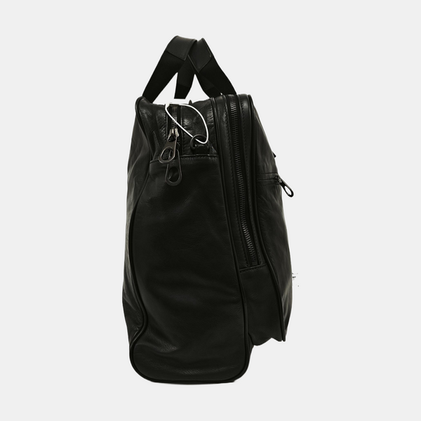Calfskin Top Handle Bag Black