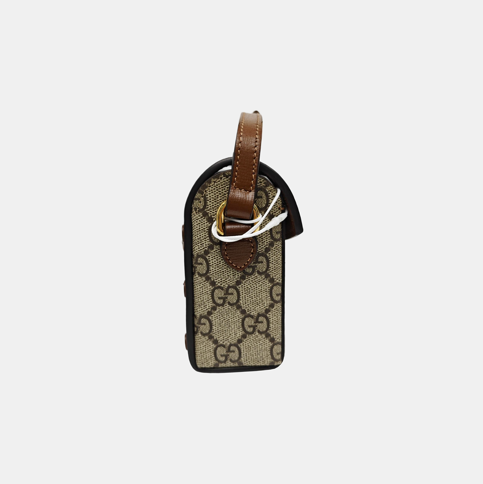 Horsebit 1955 Mini Monogram Coated Canvas Beige