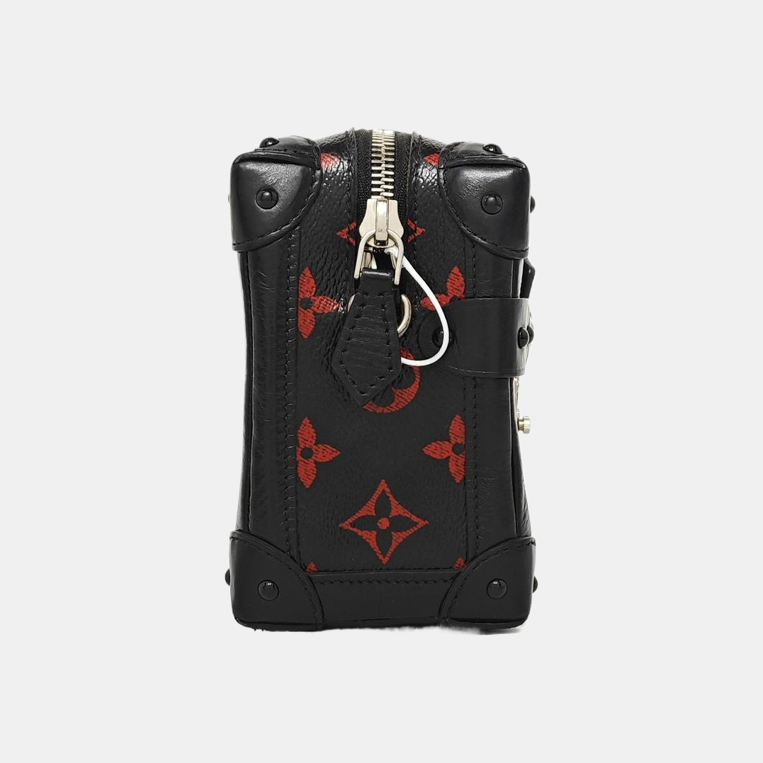 PETITE MALLE Monogram Coated Canvas Black