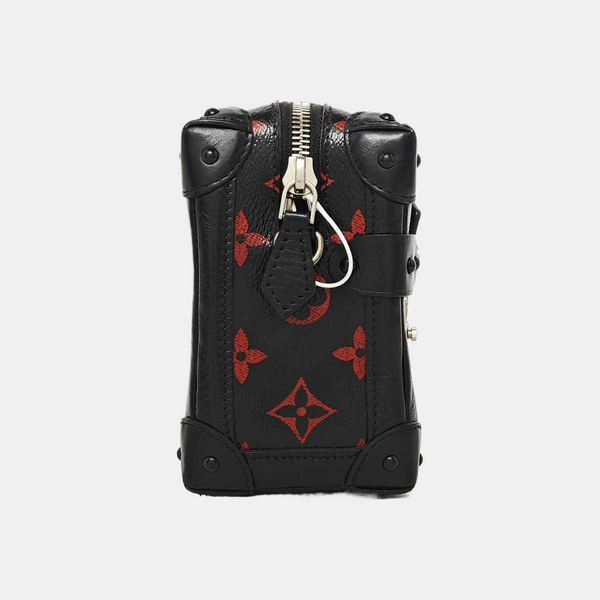 PETITE MALLE Monogram Coated Canvas Black