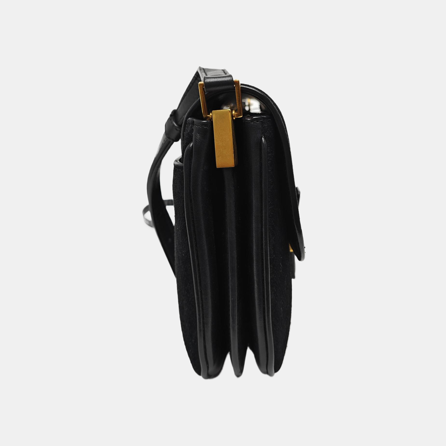 MONOGRAM ALL OVER Small Suede Black