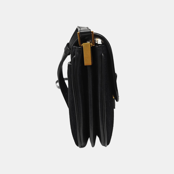 MONOGRAM ALL OVER Small Suede Black