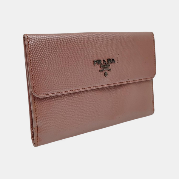 Saffiano Calfskin Wallet Pink