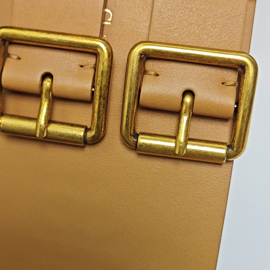 Leather Waist Cincher Brown