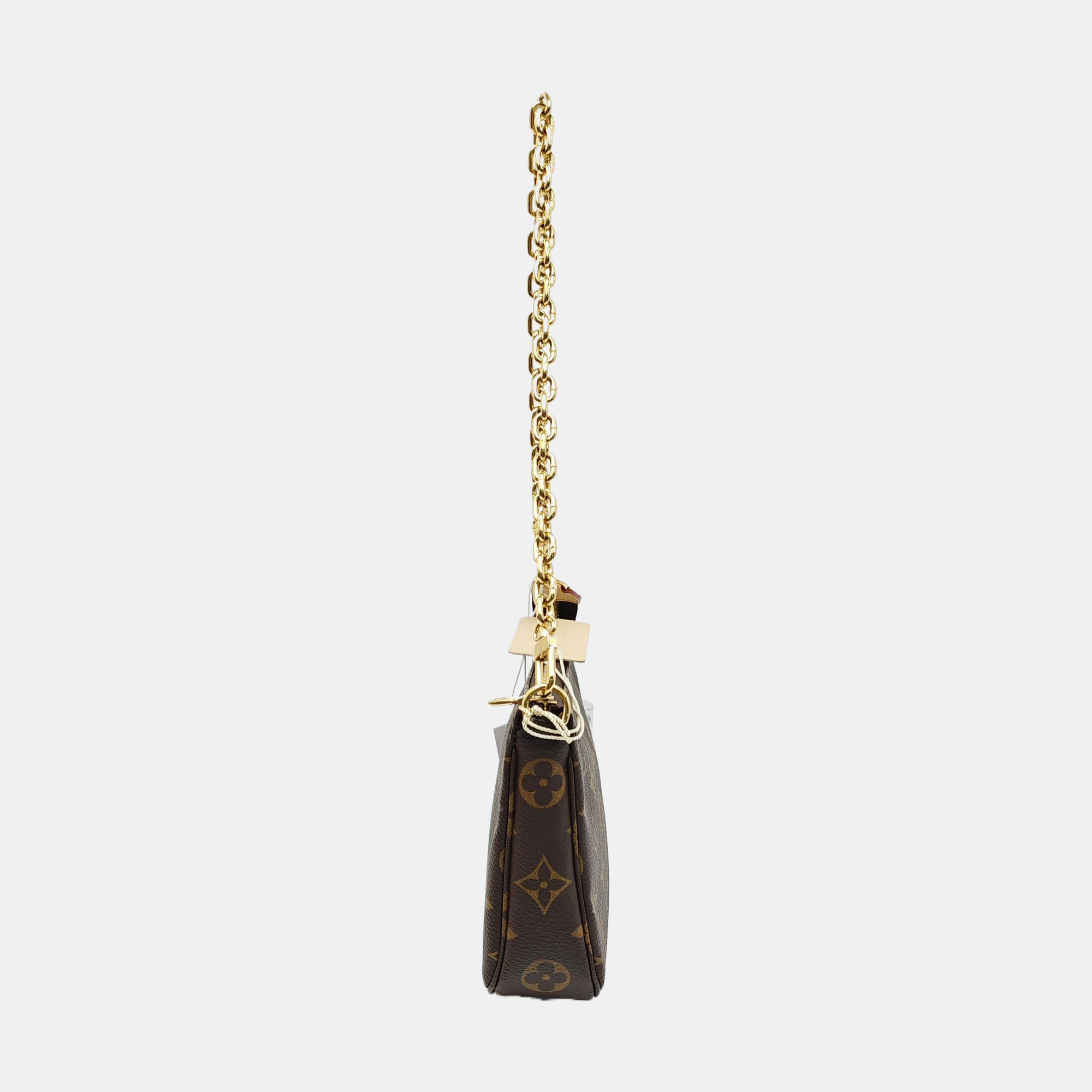ACCESSOIRES GM Monogram Coated Canvas Brown