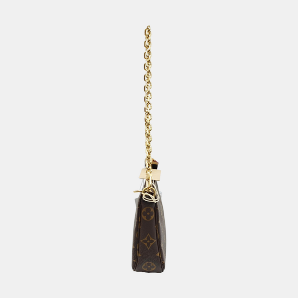 ACCESSOIRES GM Monogram Coated Canvas Brown