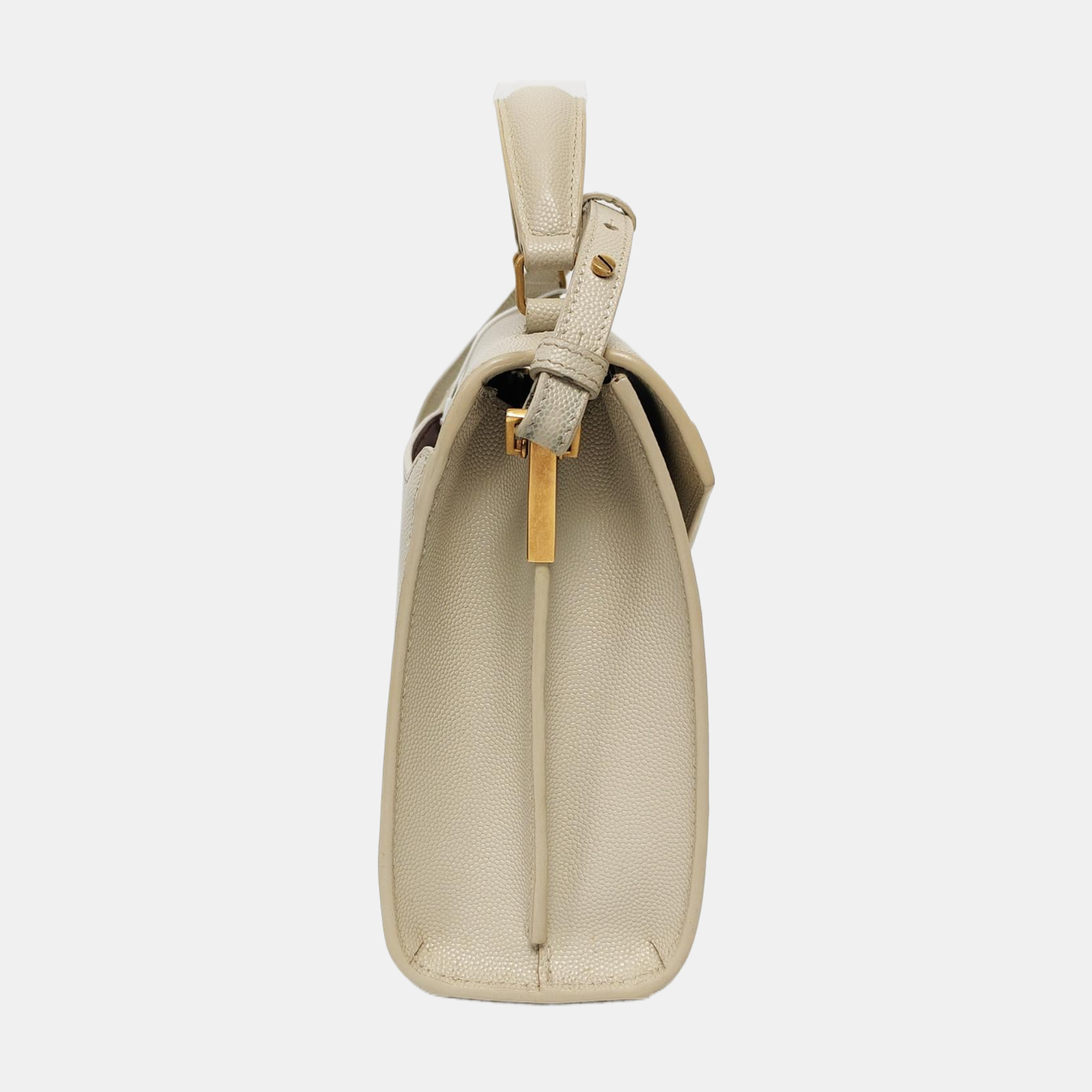 Authenticated pre-owned  CASSANDRA Mini Calfskin White - Shoulder Bag at Looply