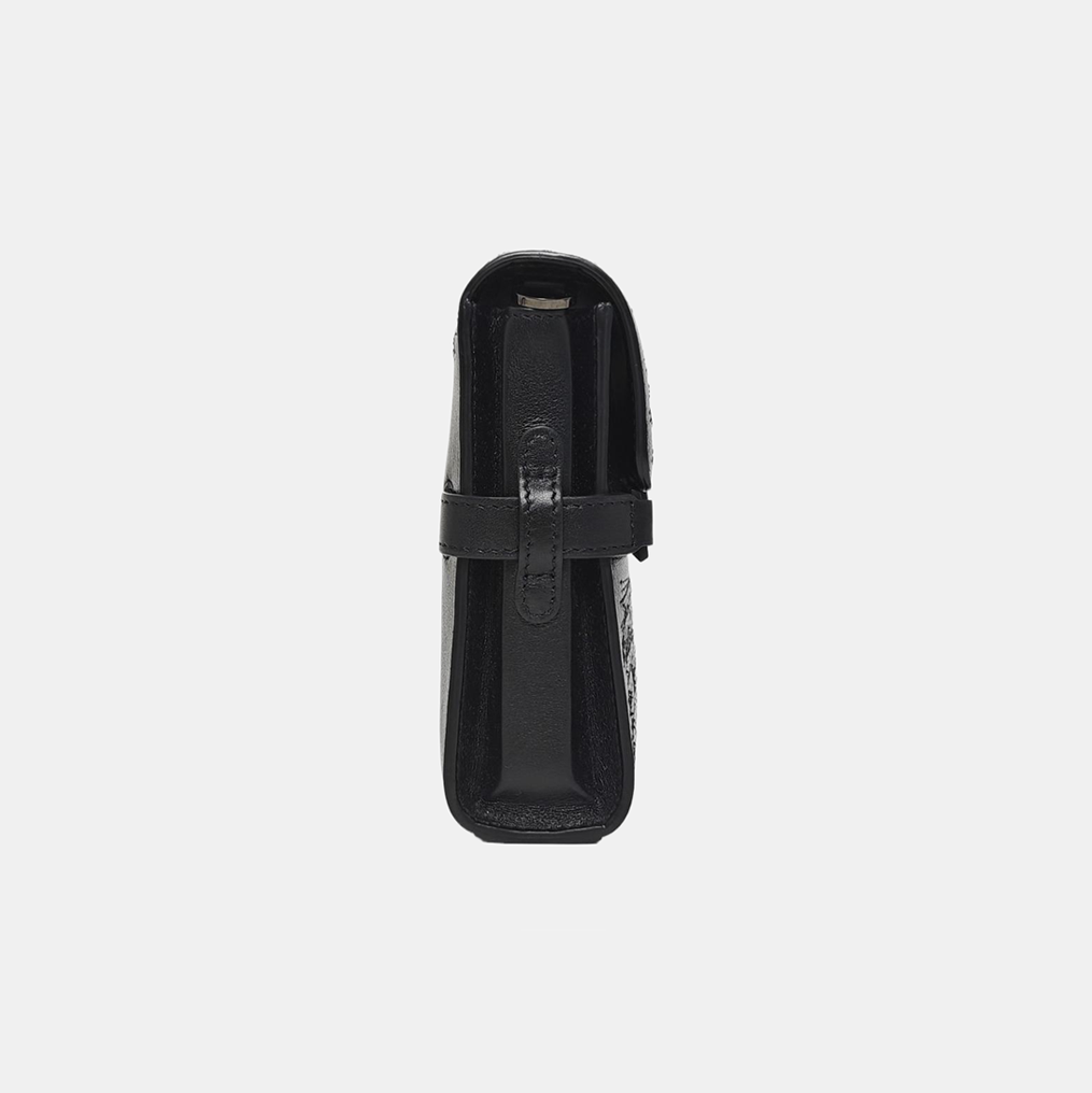 Calfskin Shoulder Bag Black