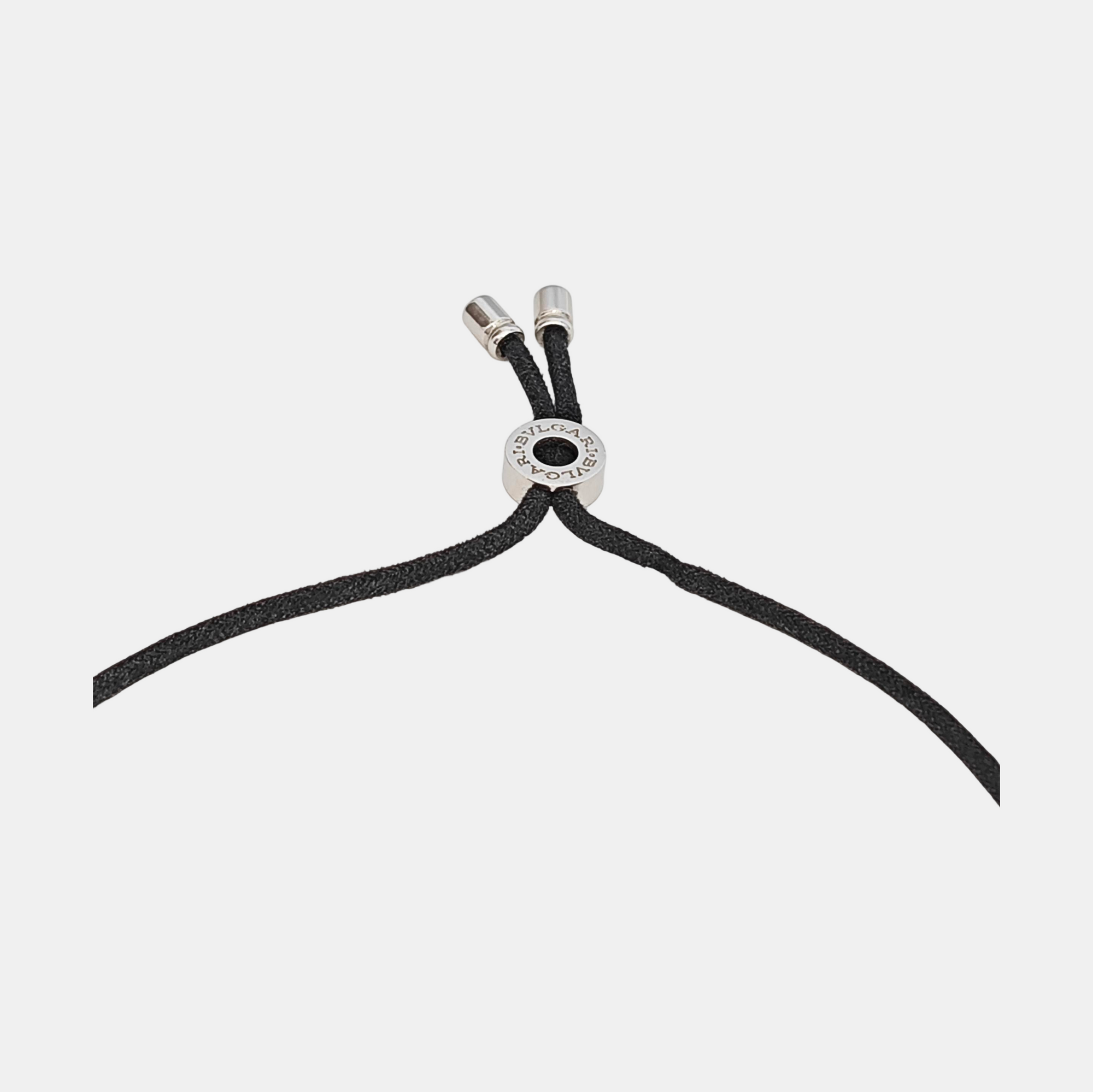 PARENTESI Fabric Black Necklace