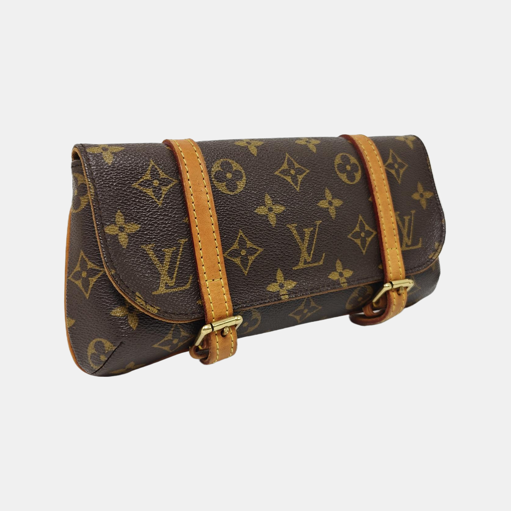 MARELLE Monogram Coated Canvas Brown