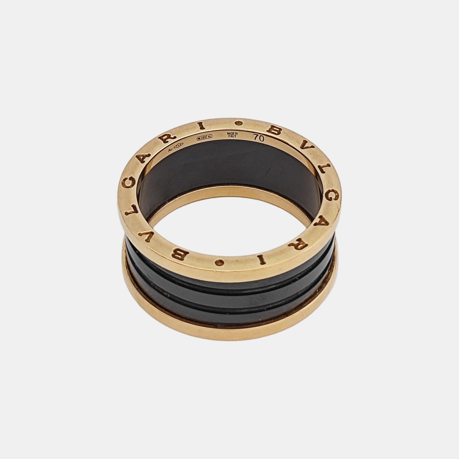 B.ZERO1 18k Rose Gold Ring EU 70