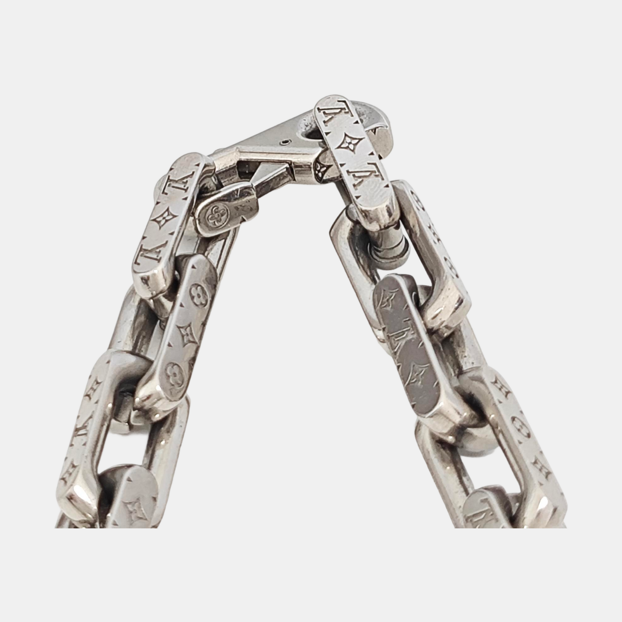 MONOGRAM CHAIN Metal Silver Necklace
